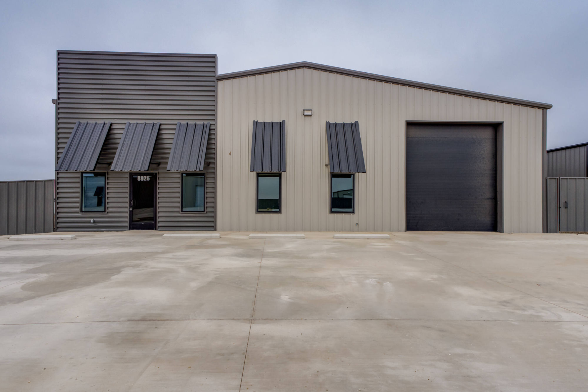 Modern commercial building in West Texas